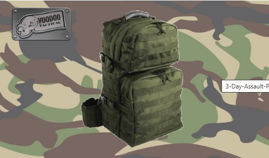 Voodoo Tactical Enhanced Medium MOLLE Assault Pack